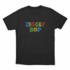Colorful Ziggly Unisex T Shirt Black