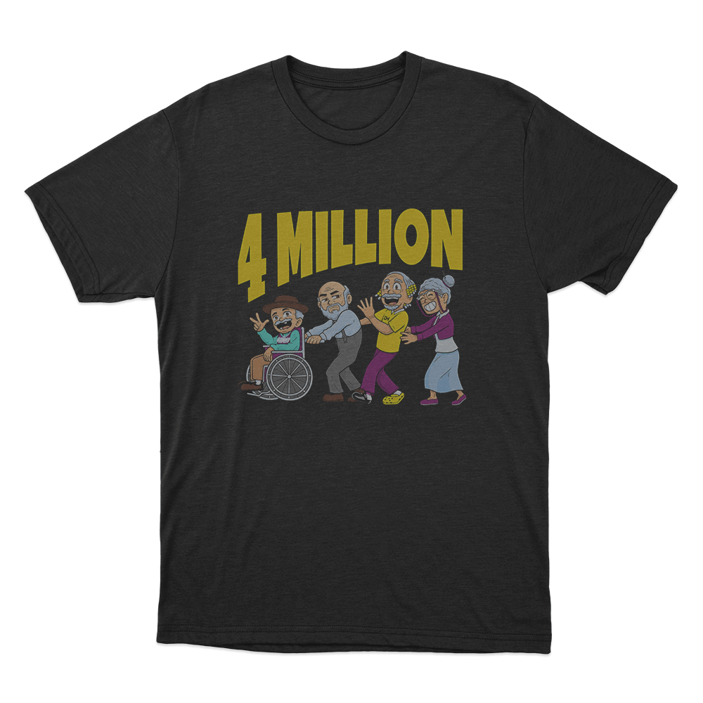 D’Aydrian Harding 4 million Unisex T Shirt Black DAydrian Harding 4 million Unisex T Shirt Black