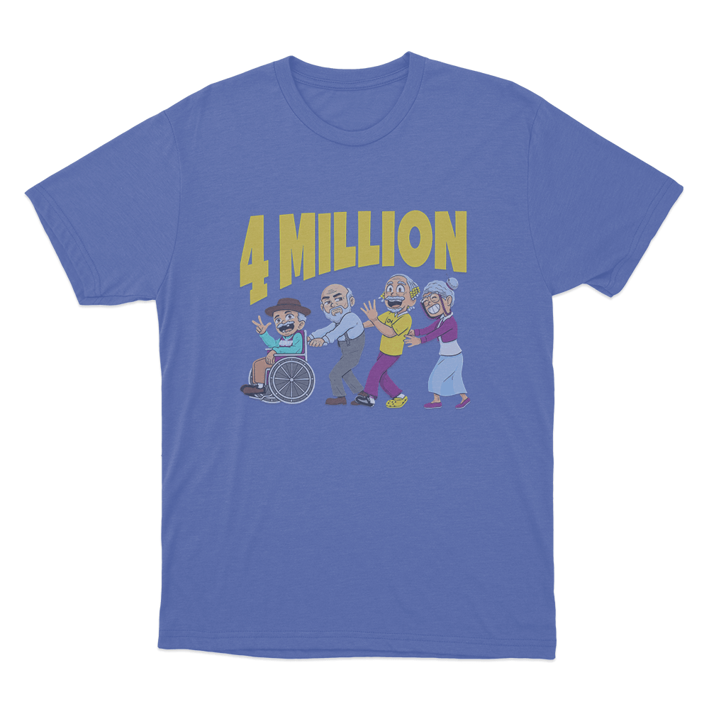D’Aydrian Harding 4 million Unisex T Shirt Blue DAydrian Harding 4 million Unisex T Shirt Blue