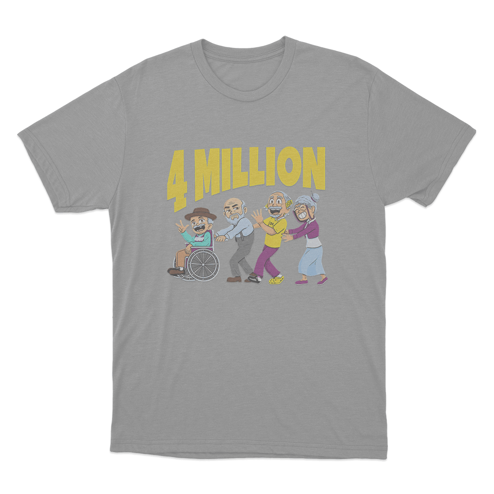 D’Aydrian Harding 4 million Unisex T Shirt Grey DAydrian Harding 4 million Unisex T Shirt Grey