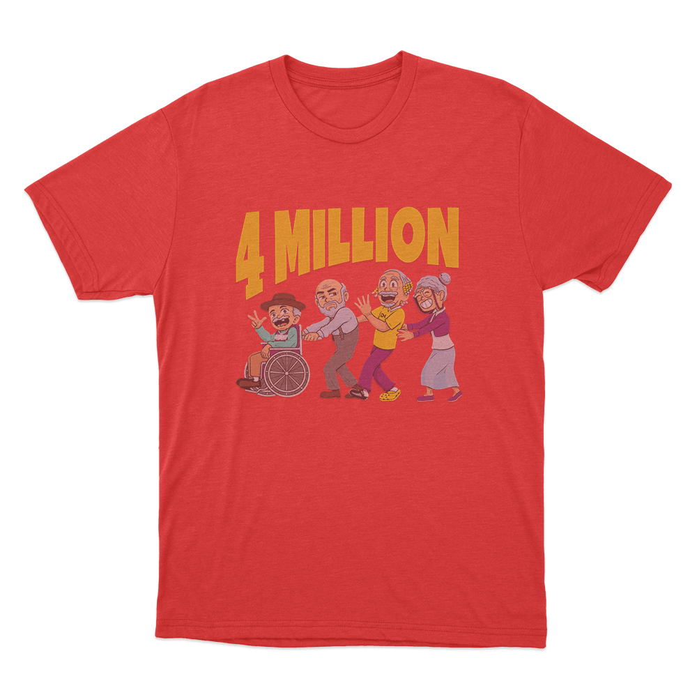 D’Aydrian Harding 4 million Unisex T Shirt Red DAydrian Harding 4 million Unisex T Shirt Red