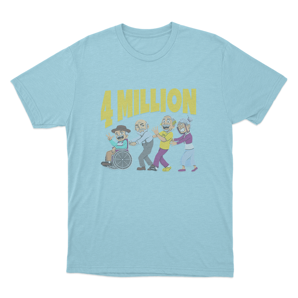 D’Aydrian Harding 4 million Unisex T Shirt Sky Blue DAydrian Harding 4 million Unisex T Shirt Sky Blue